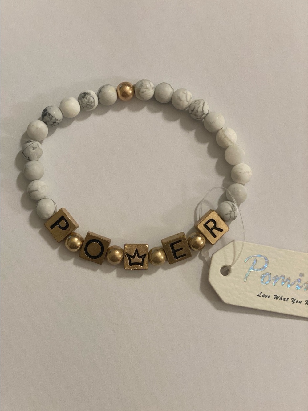 NWT Pomina Power Stretch Bracelet with Beads